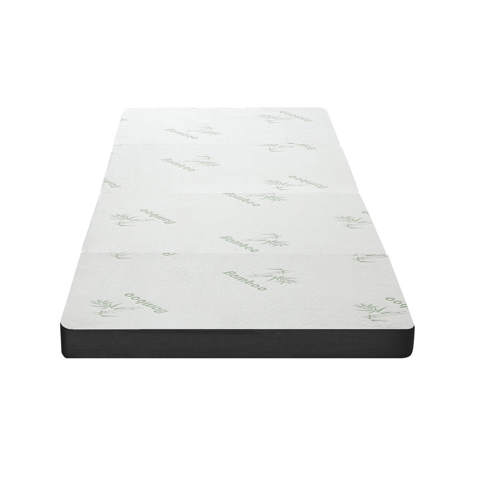 Bedra Foldable Mattress Bamboo 4 Fold Camping Floor Cushion-Folding Mattress Cushion-PEROZ Accessories