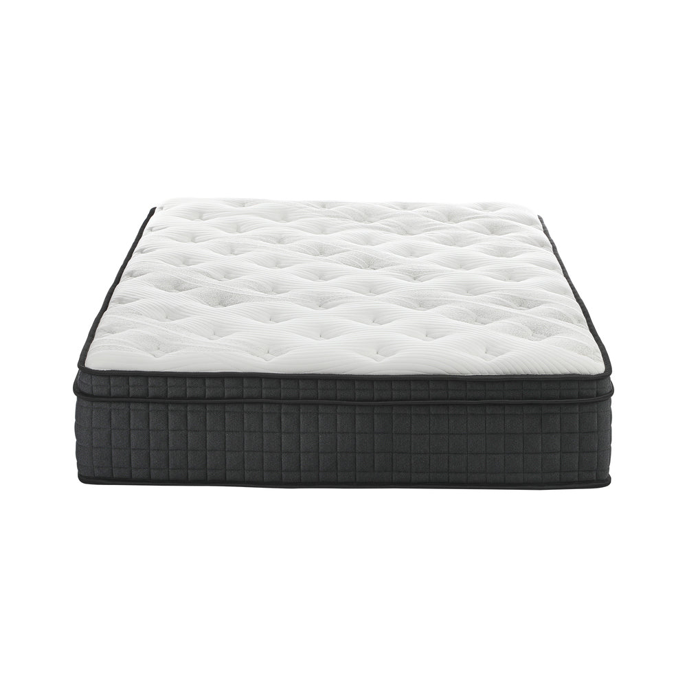 Bedra King Mattress Cool Gel Foam Pocket Spring 34CM with Pillows-Mattress-PEROZ Accessories