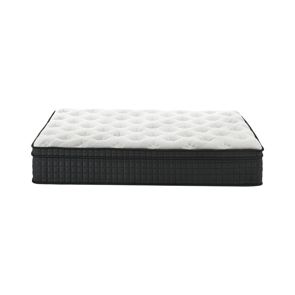 Bedra Queen Mattress Cool Gel Foam Pocket Spring 34CM with Pillows-Mattress-PEROZ Accessories