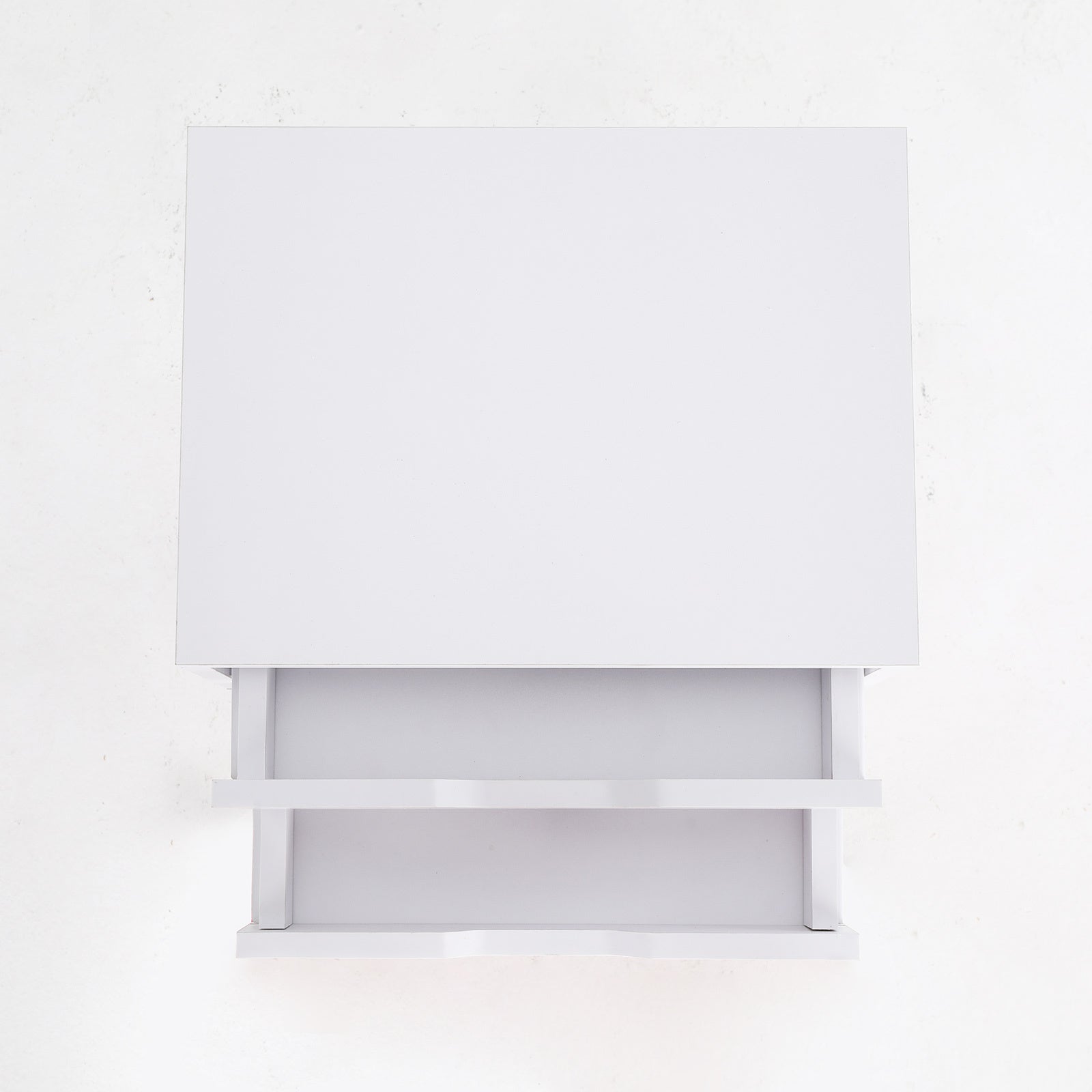 Bedside Table 2 Drawer Wood Leg Storage Cabinet Nightstand SUZY WHITE-Furniture > Bedroom > Bedside Tables-PEROZ Accessories