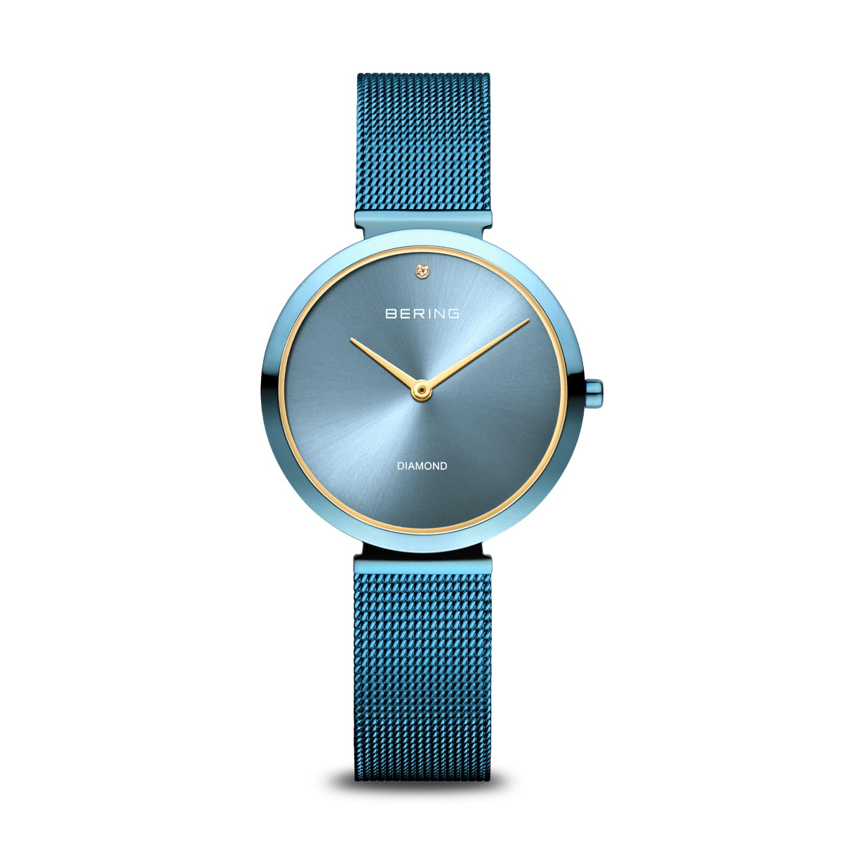 Bering Charity 32mm Blue Milanese Strap Watch-PEROZ Accessories
