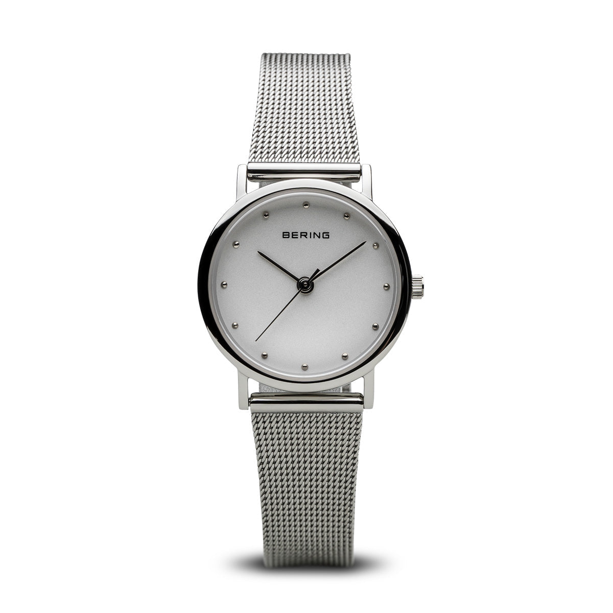 Bering Classic Polished Silver 26mm Mesh Watch-PEROZ Accessories