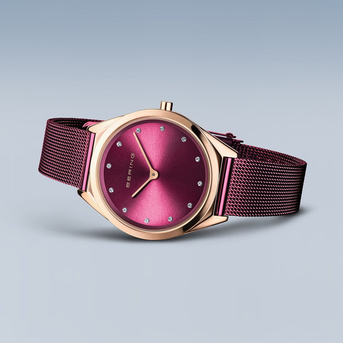 Bering Ladies Ultra Slim Purple Watch-PEROZ Accessories