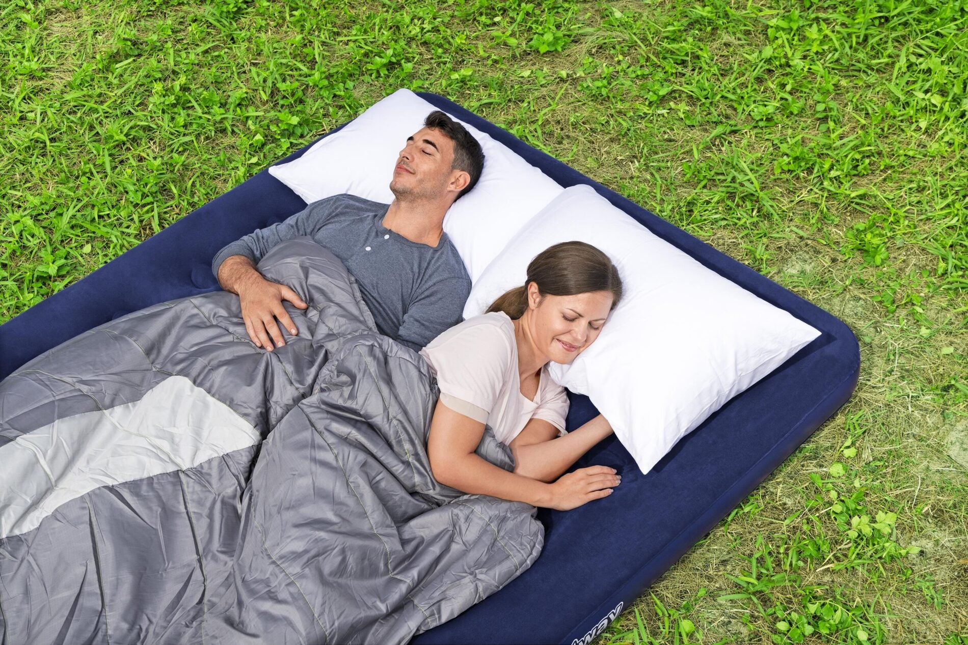 Bestway 2.03m x 1.52m x 22cm Air Mattress Queen Inflatable Air Bed Indoor/Outdoor Heavy Duty Durable Camping-Outdoor Recreation > Camping > Inflatable Mattresses-PEROZ Accessories