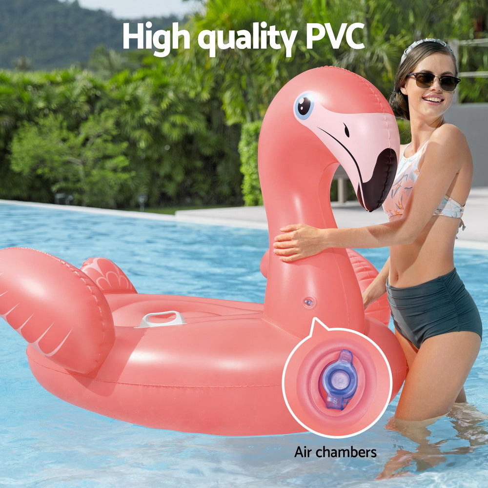 Bestway Flamingo Float Rider Inflatable Ride On Floating Pool Lounger 148x127CM-Home & Garden > Pool & Accessories > Pool Toys & Inflatables-PEROZ Accessories