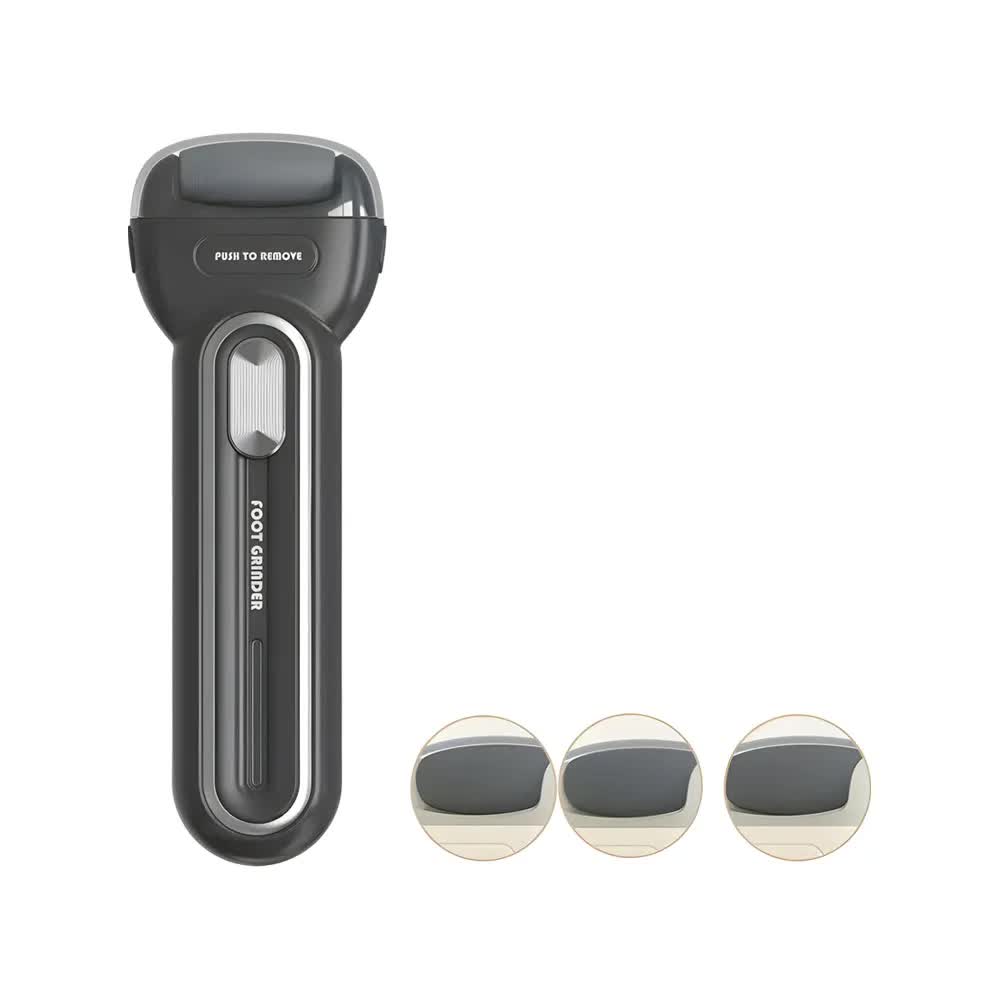 Black Electric Foot Grinder with USB Charging - Dual-Speed Callus Remover for Smooth, Exfoliated Feet-Foot Care-PEROZ Accessories
