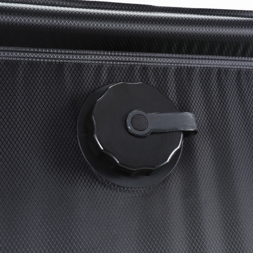 Weisshorn Camping Shower Bag 20L Set of 2 Portable Green Black-Outdoor Recreation > Camping > Portable Toilets & Showers-PEROZ Accessories