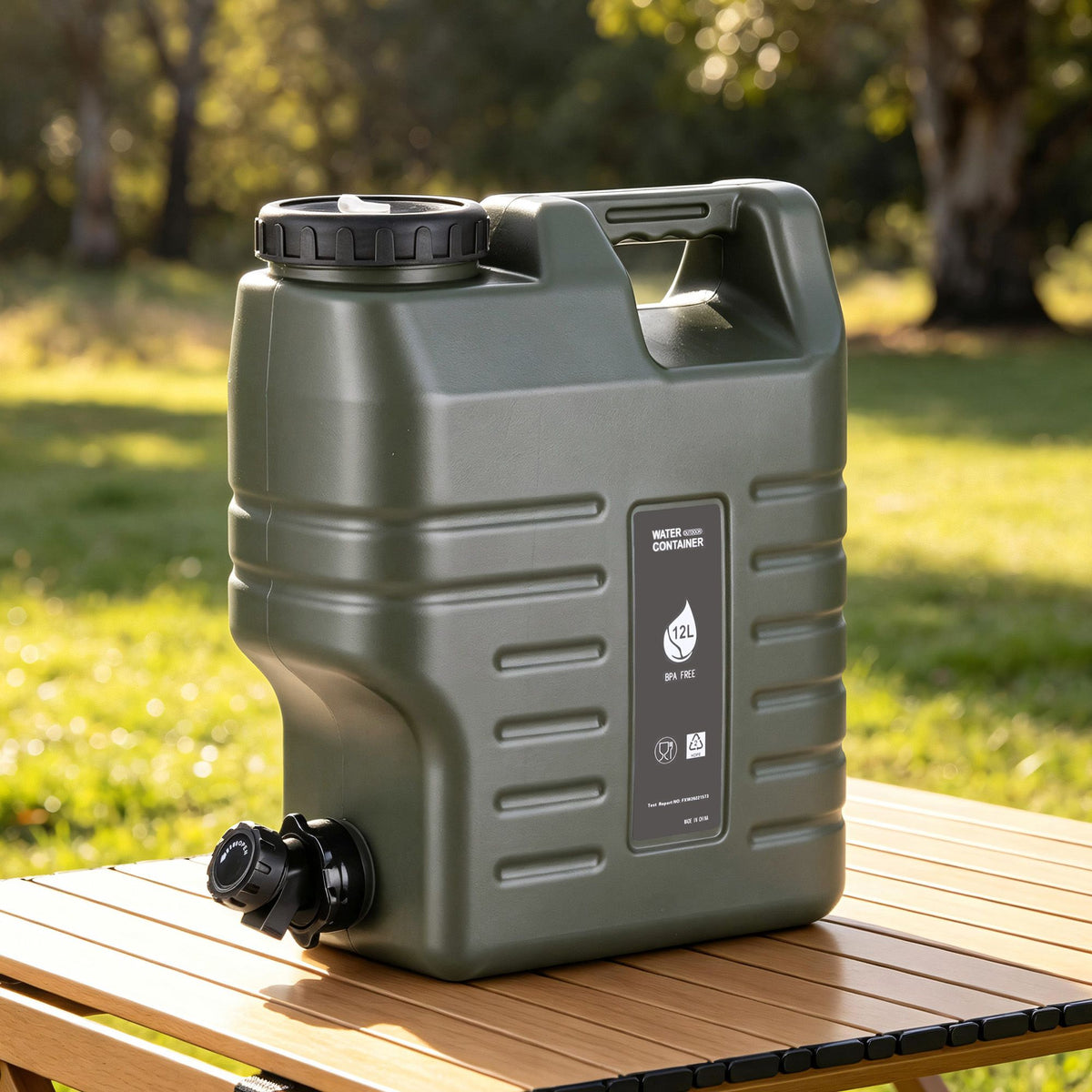 Weisshorn12L Water Container Jerry Can Bucket Camping Outdoor Storage Tank-Outdoor Recreation > Camping > Portable Toilets & Showers-PEROZ Accessories