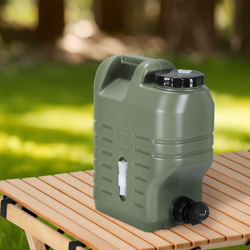 Weisshorn12L Water Container Jerry Can Bucket Camping Outdoor Storage Tank-Outdoor Recreation > Camping > Portable Toilets & Showers-PEROZ Accessories