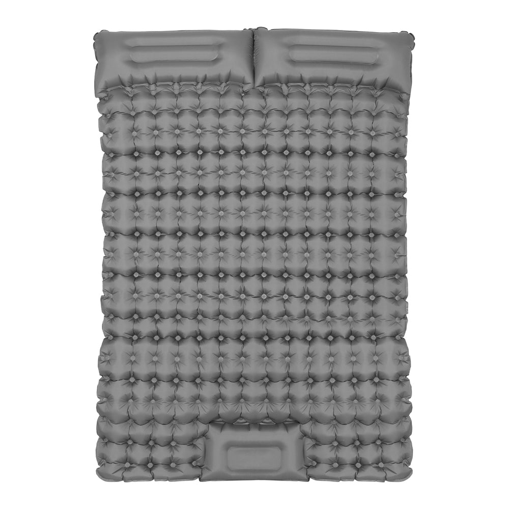 Weisshorn Self Inflating Mattress Camping Sleeping Mat Air Bed Double Pillow Bag-Outdoor Recreation > Camping > Inflatable Mattresses-PEROZ Accessories
