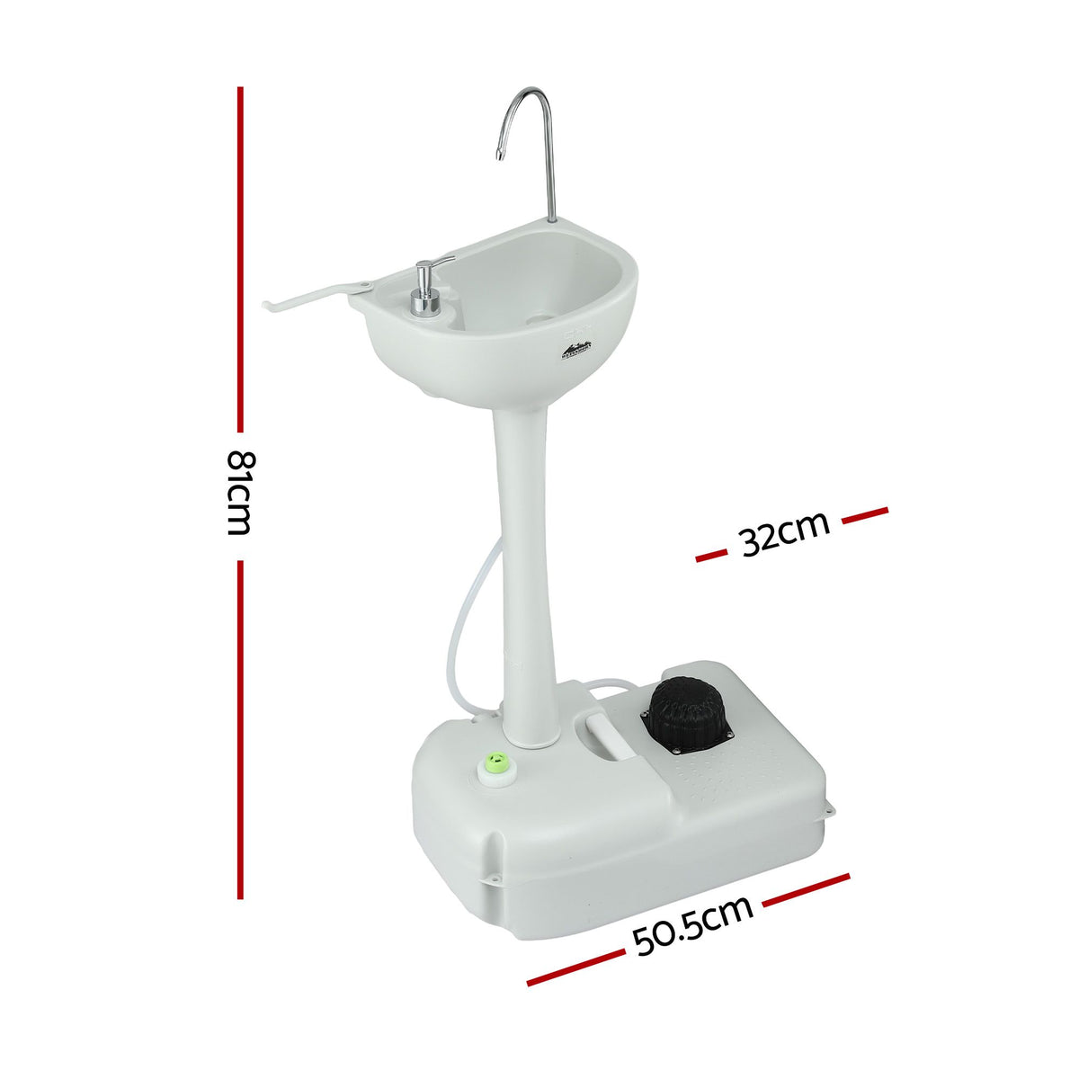 Weisshorn Camping Basin Portable Hand Wash Sink Stand 19L Capacity-Portable Camping Washes-PEROZ Accessories