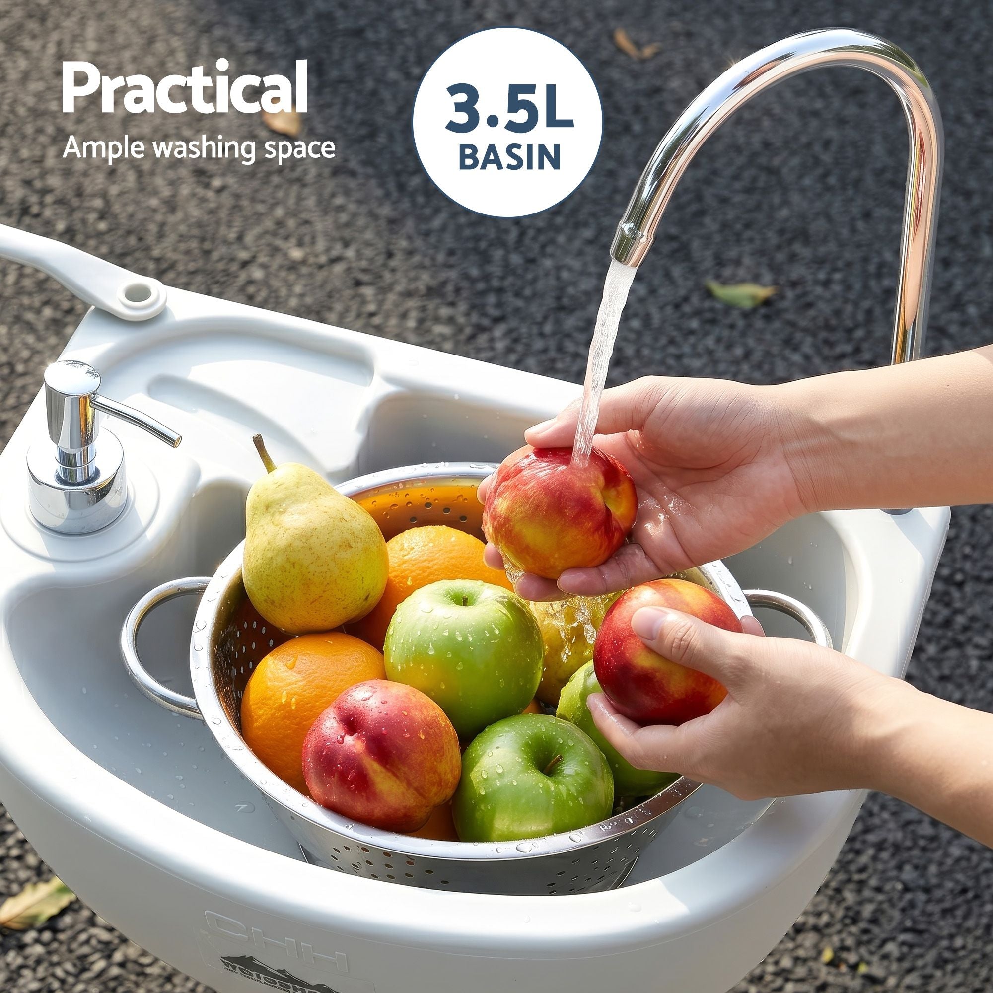 Weisshorn Camping Basin Portable Hand Wash Sink Stand 19L Capacity-Portable Camping Washes-PEROZ Accessories