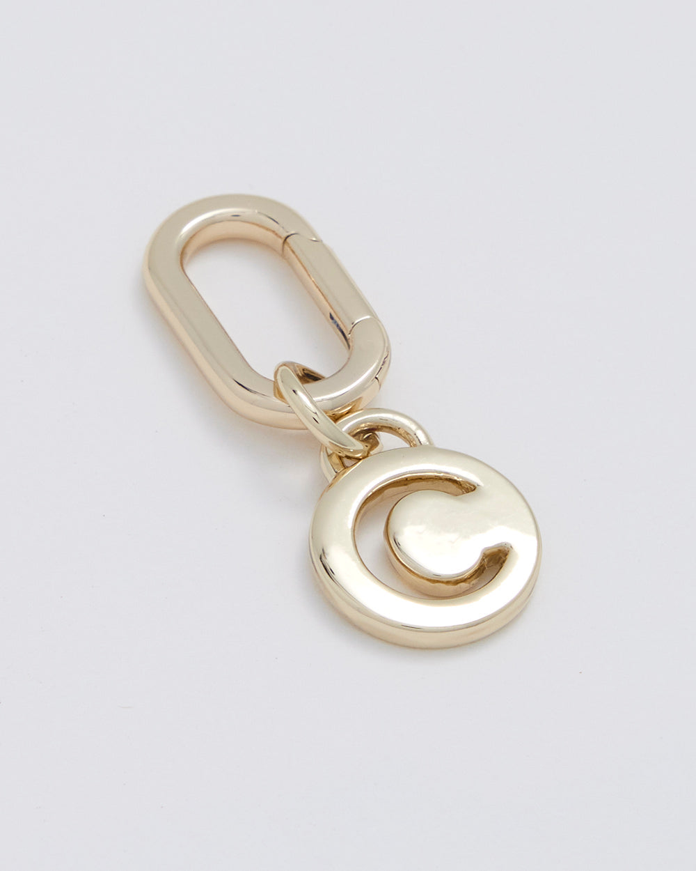 Letter C Charm With Oval Hinge Ring Clip-Accessories-PEROZ Accessories