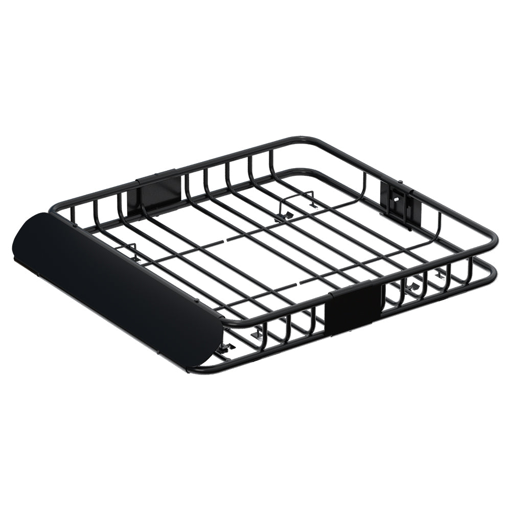 Giantz Universal Car Roof Rack Basket Luggage Vehicle Cargo Carrier 111cm Black-Auto Accessories > Auto Accessories Others > Cross Bar-PEROZ Accessories