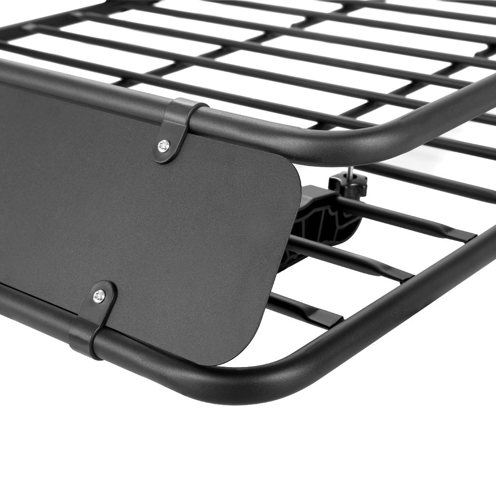 Giantz Universal Car Roof Rack Basket Luggage Vehicle Cargo Carrier 160cm Black-Auto Accessories > Auto Accessories Others > Cross Bar-PEROZ Accessories