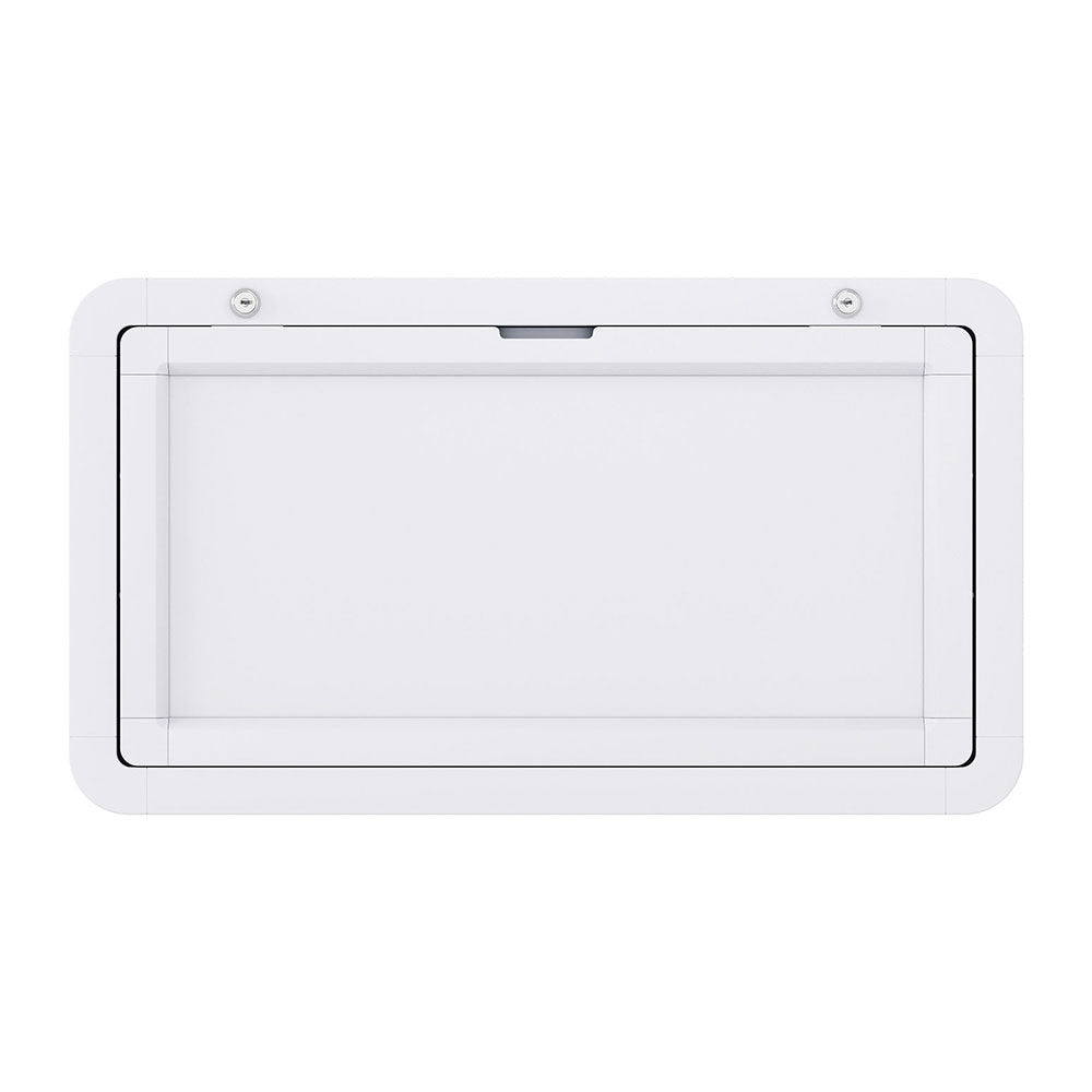 Weisshorn Caravan Table 800 x 450mm Folding Lockable White-Sports & Fitness > Bikes & Accessories > Bicycle Stands & Storage-PEROZ Accessories