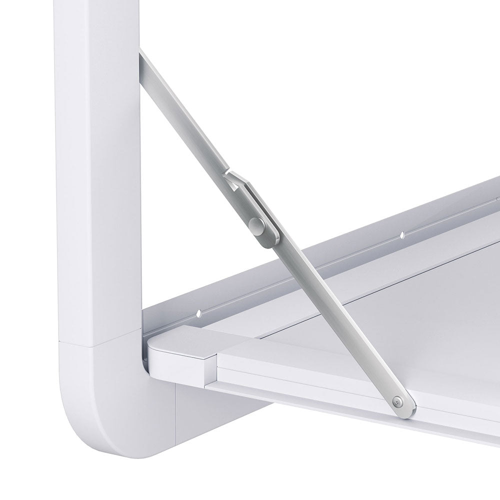 Weisshorn Caravan Table 800 x 450mm Folding Lockable White-Sports & Fitness > Bikes & Accessories > Bicycle Stands & Storage-PEROZ Accessories