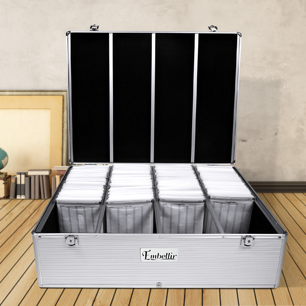 Embellir CD Case DVD Cases Storage Box 1000 Discs Aluminium Case DVD Folders-Gift & Novelty > DVDs, CDs and Blurays > Sci-Fi DVDs & Blu-rays-PEROZ Accessories