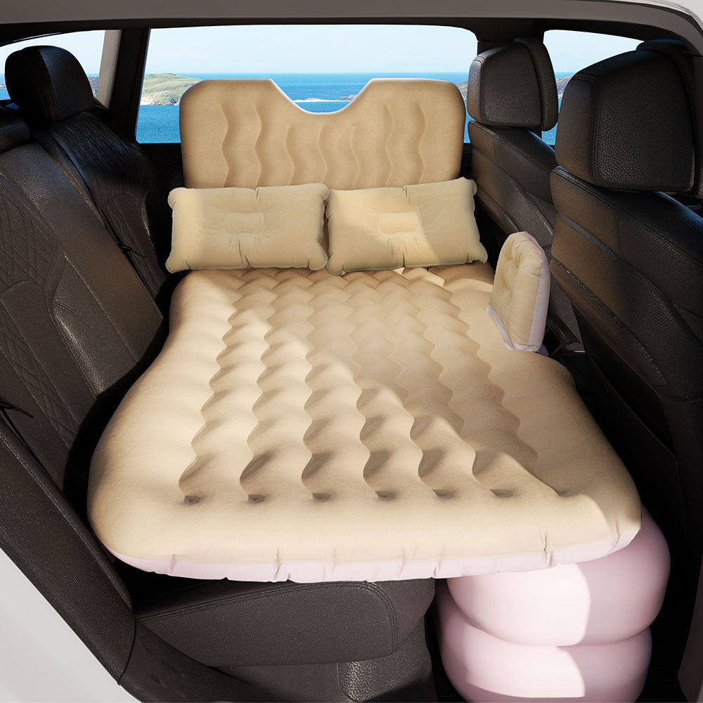 Weisshorn Car Mattress 176x80 Inflatable SUV Back Seat Camping Bed Beige-Mattress-PEROZ Accessories