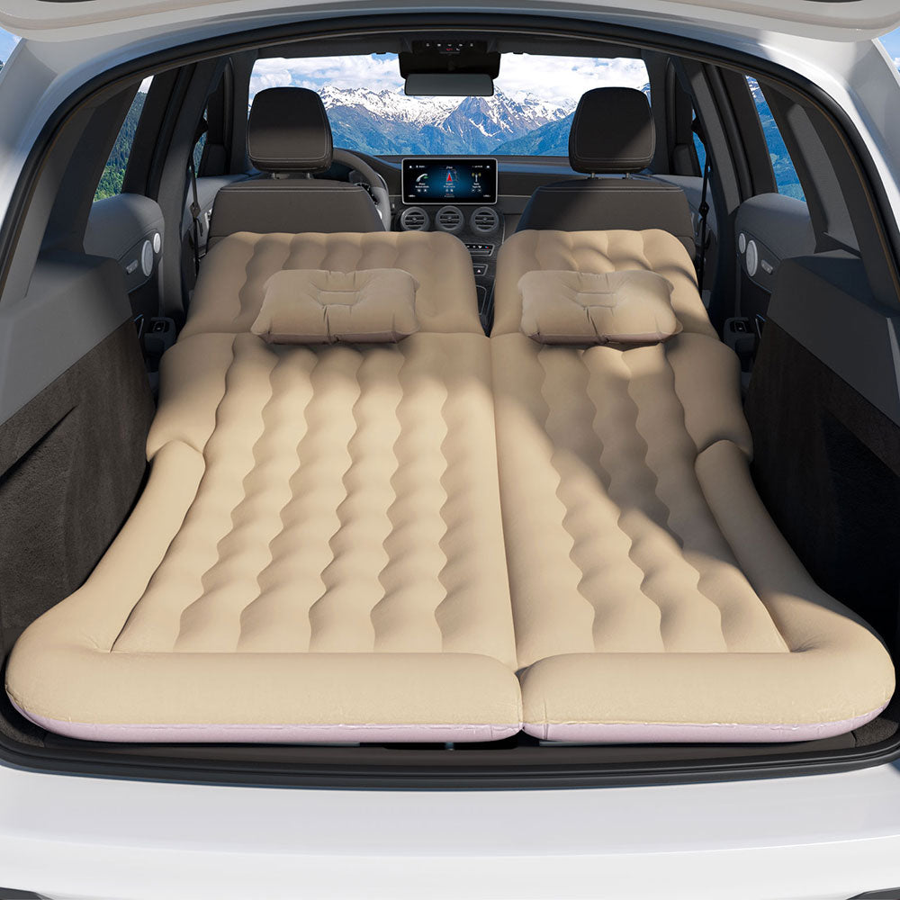Weisshorn Car Mattress 175x130 Inflatable SUV Back Seat Camping Bed Beige-Mattress-PEROZ Accessories