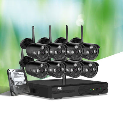 UL-tech Wireless CCTV Security System 8CH NVR 3MP 8 Bullet Cameras 2TB-CCTV-PEROZ Accessories