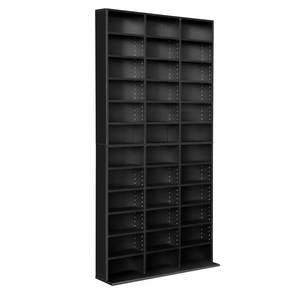 Artiss Bookshelf CD Storage Rack - BERT Black-Home & Garden > Storage-PEROZ Accessories