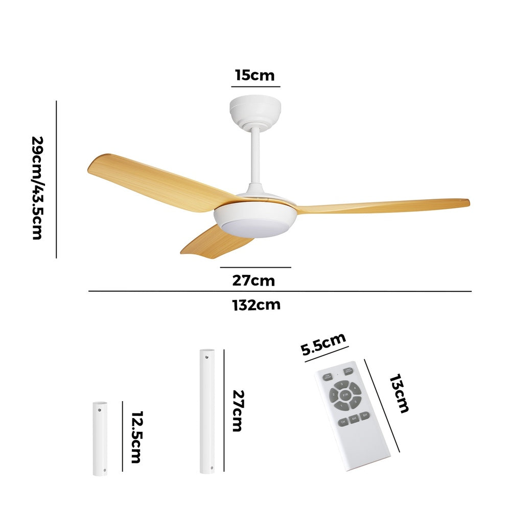 Vevare 52" Ceiling Fan with Light DC Remote Control 5 Speed Wood-Ceiling Fan-PEROZ Accessories