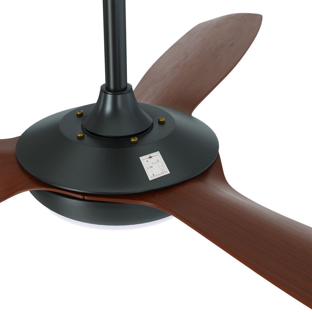 Vevare 52" Ceiling Fan with Light DC Remote Control 5 Speed Walnut-Ceiling Fan-PEROZ Accessories