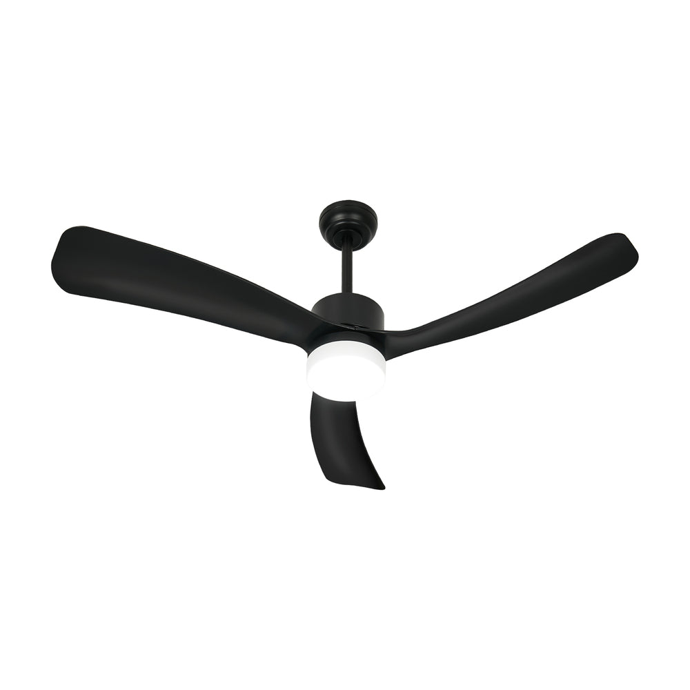 Vevare 52" Ceiling Fan LED Light 5 Speed Fans Remote Control Black-Ceiling Fan-PEROZ Accessories