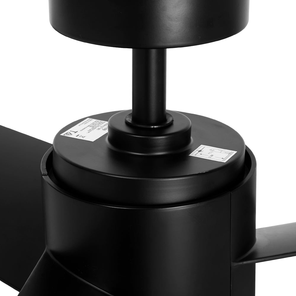 Vevare 52" Ceiling Fan With Light DC Motor Remote Control Black-Ceiling Fan-PEROZ Accessories