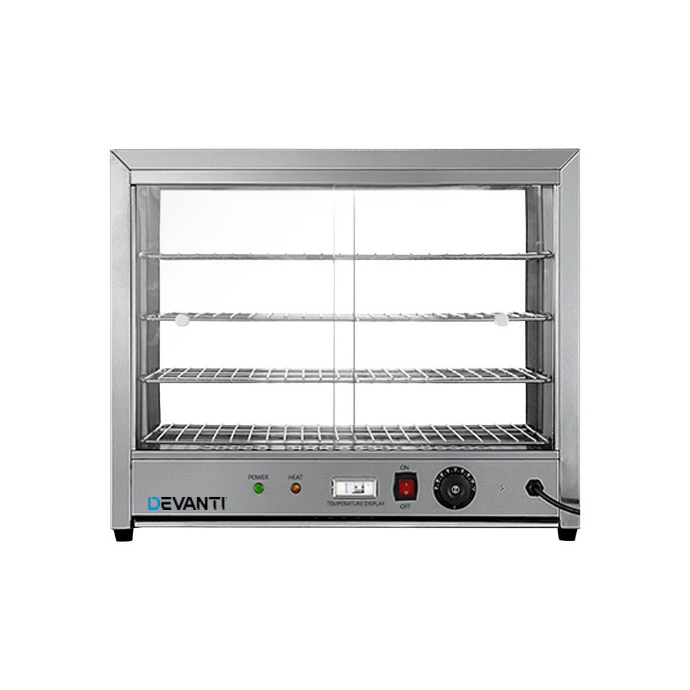 Devanti Commercial Food Warmer Hot Display Showcase Cabinet 64cm-Appliances > Appliances Others-PEROZ Accessories