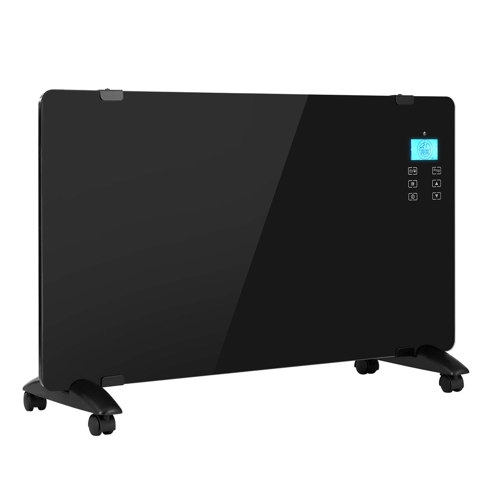 Devanti Electric Convection Heater Black 2000W-Appliances > Heaters-PEROZ Accessories