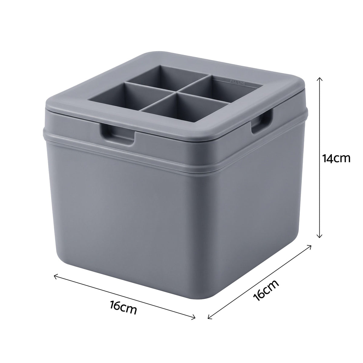 Artiss 5cm Clear Ice Mold Whiskey Large Square Ice Cube Tray-Home & Garden > Kitchenware > Kitchen Utensils-PEROZ Accessories