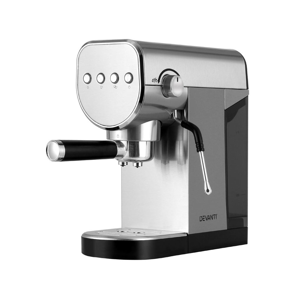 Devanti 20 Bar Coffee Machine Espresso Cafe Maker-Coffee Makers-PEROZ Accessories