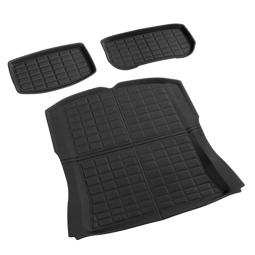 NEW Tesla Model 3 Highland 2024 Boot Liner Rear Frunk Cargo Trunk Mats Weisshorn-Auto Accessories > Auto Accessories Others > Automotive Decor-PEROZ Accessories