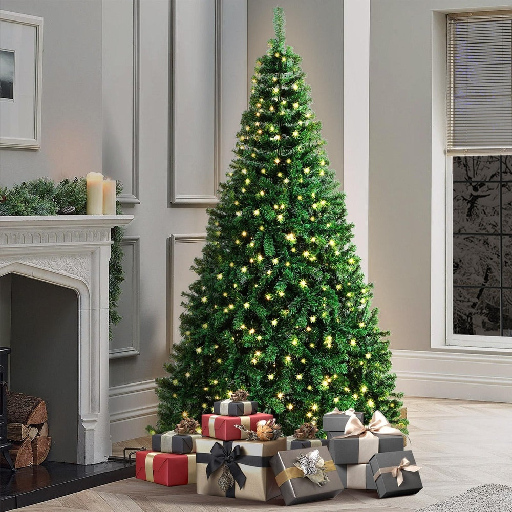 Mazam LED Christmas Tree 2.1M 7FT Xmas Trees Decorations Green 1050 Tips-Christmas Trees-PEROZ Accessories