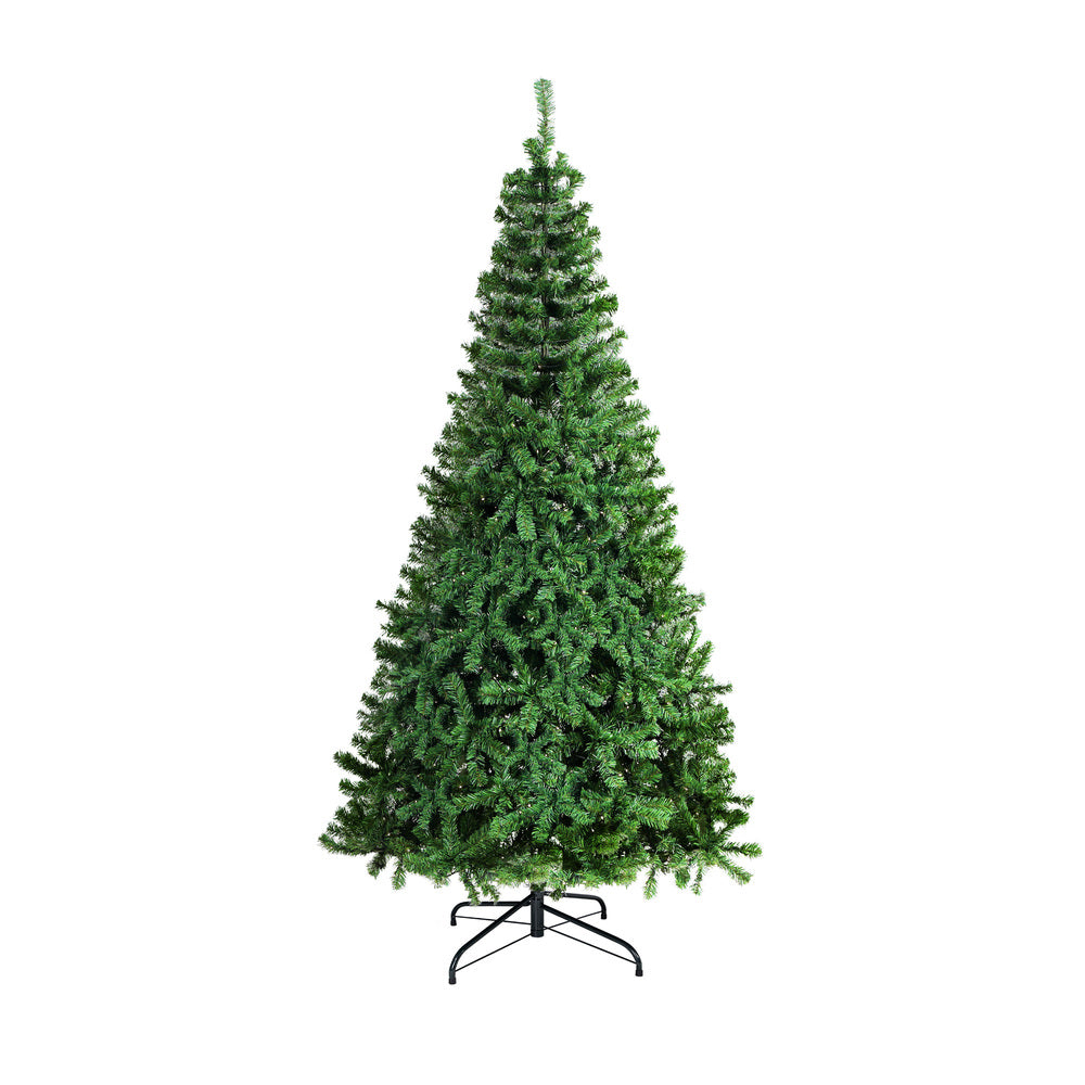Mazam Christmas Tree 2.4M 8FT Xmas Decorations Home Decor Green 1400 tips-Christmas Trees-PEROZ Accessories