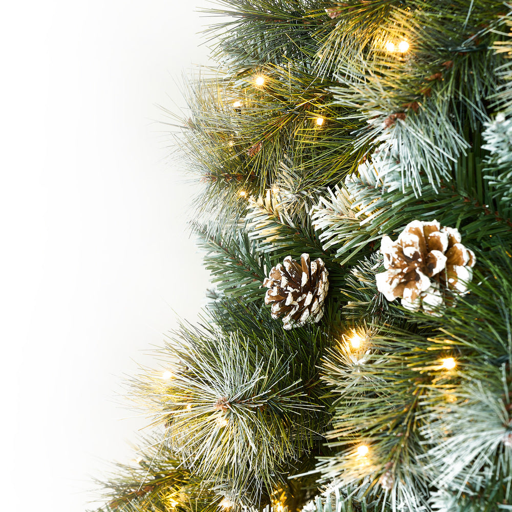 Tinseltown LED Christmas Tree 2.1M 7FT Pre-lit Light 8 Flash Modes Pine Cones-Christmas Tree-PEROZ Accessories