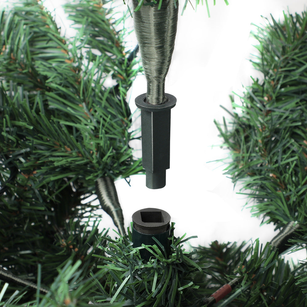 Mazam Christmas Tree 2.1M 7FT Snowy Xmas Decorations Home Decor Green 1000 tips-Christmas Trees-PEROZ Accessories