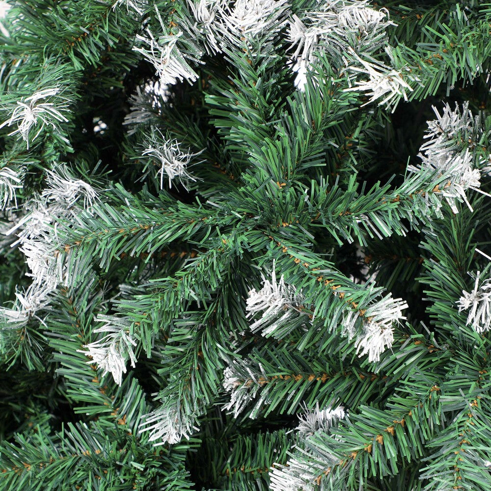 Mazam Christmas Tree 2.4M 8FT Snowy Xmas Decorations Home Decor Green 1400 tips-Christmas Trees-PEROZ Accessories