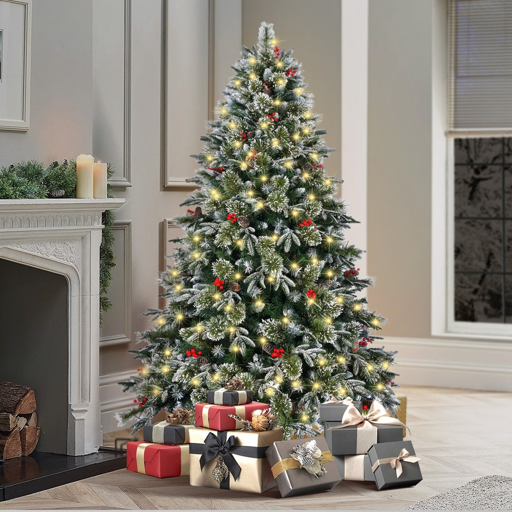 Mazam LED Christmas Tree 1.8M 6FT Green White 790 Tips-Christmas Tree-PEROZ Accessories