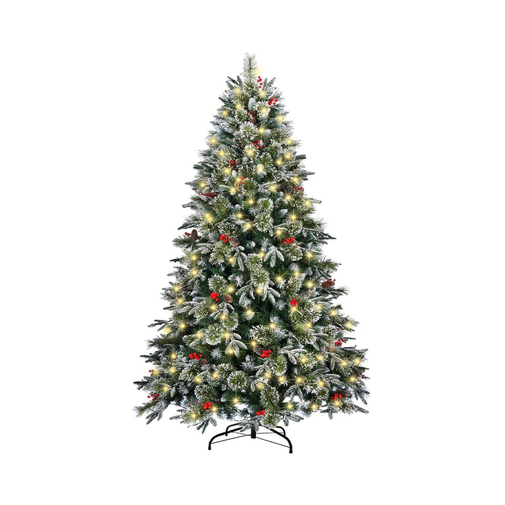 Mazam LED Christmas Tree 2.1M 7FT Green White 1210 Tips-Christmas Tree-PEROZ Accessories