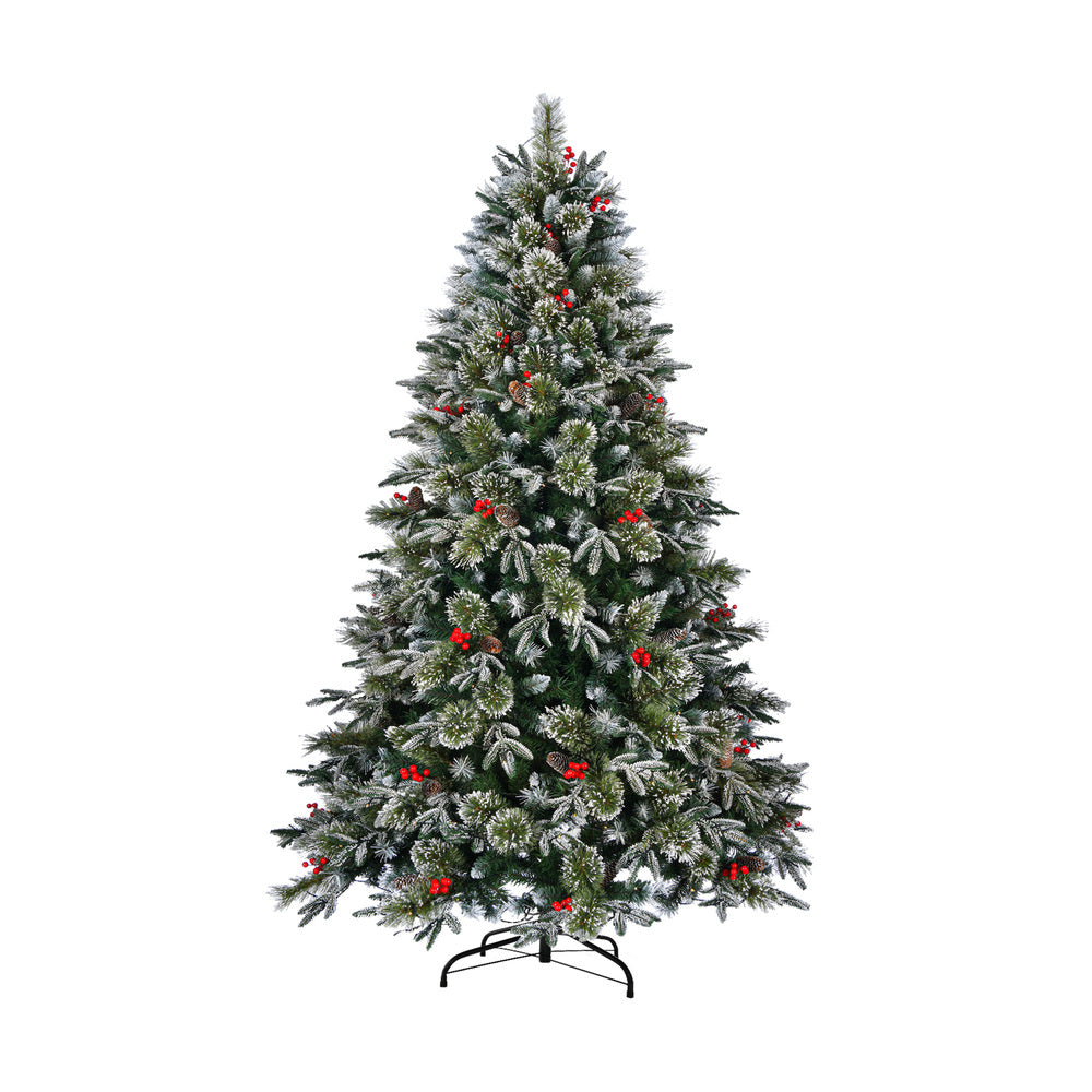 Mazam LED Christmas Tree 2.1M 7FT Green White 1210 Tips-Christmas Tree-PEROZ Accessories