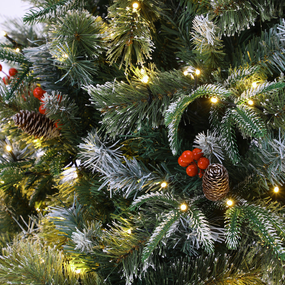 Mazam LED Christmas Tree 2.1M 7FT Green White 1210 Tips-Christmas Tree-PEROZ Accessories