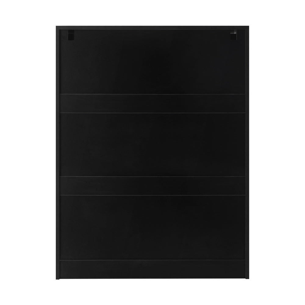 Oikiture 6 Chest of Drawers Tallboy Storage Cabinet Dresser Bedroom Black-Chest of Drawers-PEROZ Accessories