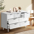 Oikiture 7 Chest of Drawers and 2 Bedside Tables Bedroom Set White-Bedroom Set-PEROZ Accessories