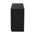 Oikiture 6 Chest of Drawers Lowboy Dresser Table Bedroom Black-Chest of Drawers-PEROZ Accessories