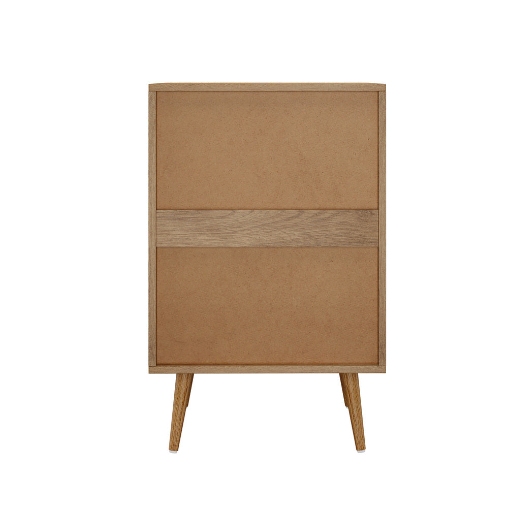 Oikiture 3 Chest of Drawers Tallboy Natural-Chest of Drawerss-PEROZ Accessories