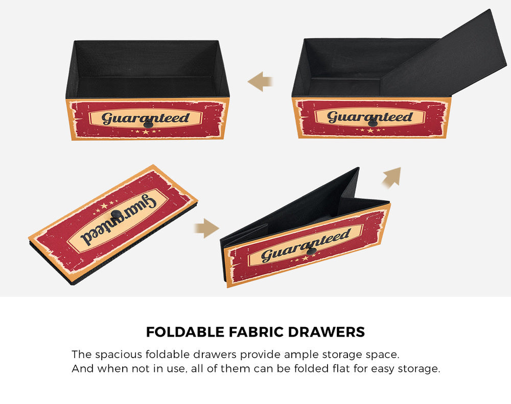 Oikiture 8 Chest of Drawers Fabric Retro Vintage Multi-colour-Chest of Drawers-PEROZ Accessories