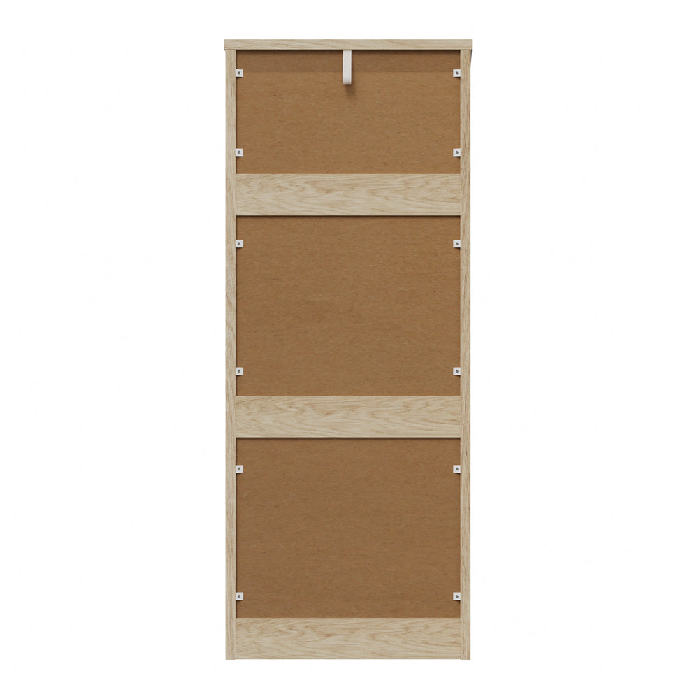 Oikiture 6 Chest of Drawers Tallboy Dresser Table Natural-Chest of Drawers-PEROZ Accessories